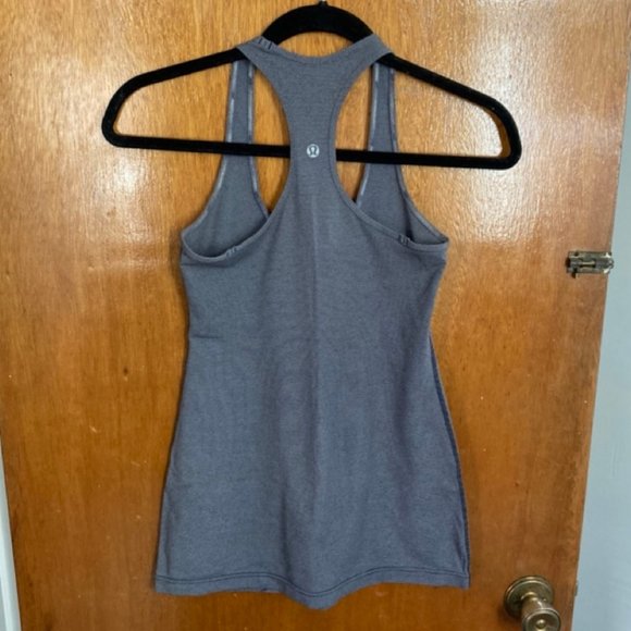 Lululemon Cool Racerback - Grey Stripe - Size 4 - Picture 6 of 7